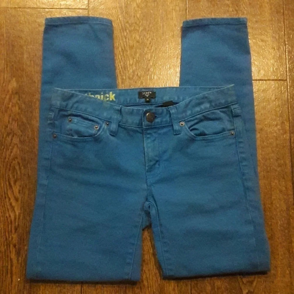 J. Crew Toothpick Skinny Ankle Denim Jeans Blue 26 - Picture 2 of 5